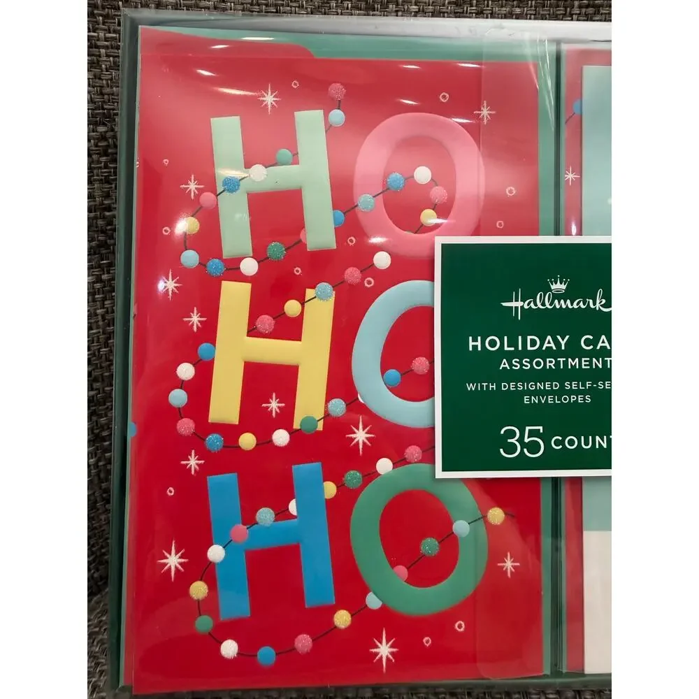 Hallmark Holiday Card Assortment 35 Count NIB
